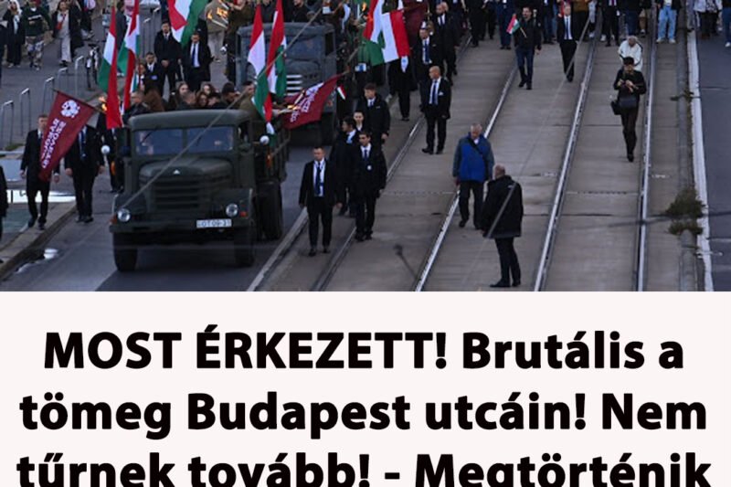 Brutális a tömeg Budapest utcáin! Nem tűrnek tovább! – Megtörténik a felfoghatatlan: