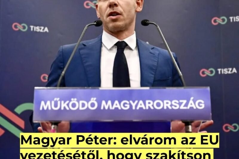Magyar Péter: elvárom az Európai Unió vezetésétől, hogy szakítson meg minden kapcsolatot Ukrajnával, amíg Zelenszkij elnök nem tisztázza a szavait, és nem kér bocsánatot a kijelentéseiért