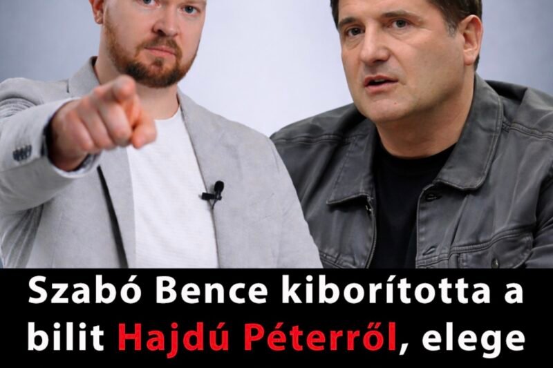 Szabó Bence kiborította a bilit Hajdú Péterről, elege lett!Elmondta az igazat ! EBBŐL BOTRÁNY LESZ AZ TUTI!