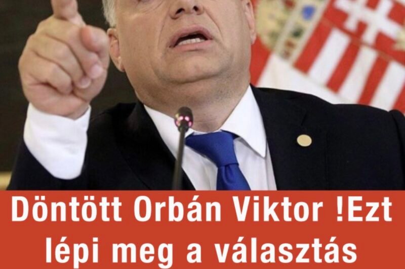 Döntött Orbán Viktor : ezt lépi meg a választás éjszakáján vereség esetén!