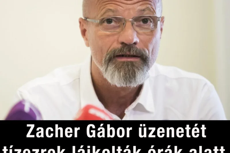 Zacher Gábor videója miatt beindultak a találgatások: üzent a Tiszának?