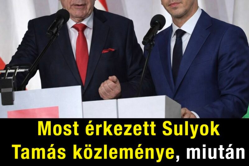 Most érkezett Sulyok Tamás közleménye, miután Magyar Péter lemondásra szólította fel!