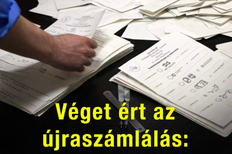 Befejeződött a voksok ismételt ellenőrzése: a végén még jött egy kisebb csavar