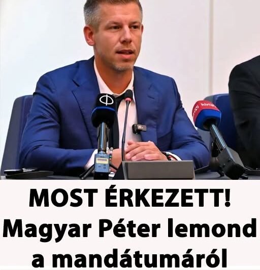 Most érkezett! Magyar Péter lemond a mandátumáról