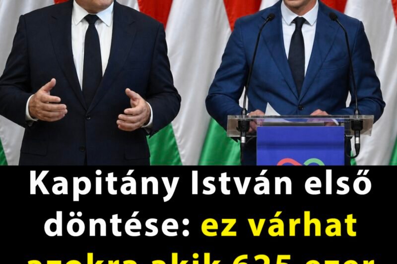 Kapitány István első döntése: ez várhat azokra akik 625 ezer forint alatt keresnek