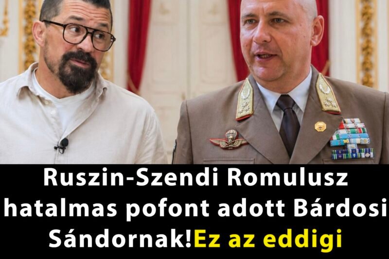 Ruszin-Szendi Romulusz hatalmas pofont adott Bárdosi Sándornak!Olyat szólt be Bárdosi Sándornak , hogy a fal adta a másikat, ez az eddigi legkeményebb kritika