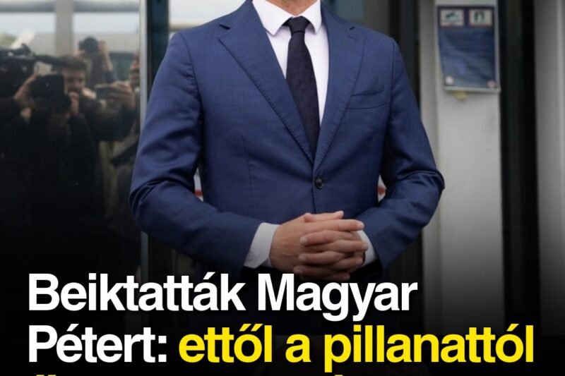 Beiktatták Magyar Pétert: ettől a pillanattól ő Magyarország miniszterelnöke
