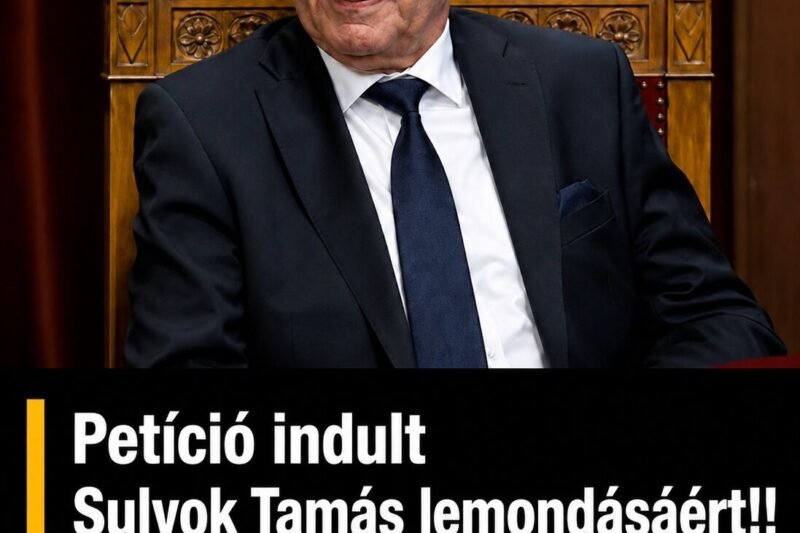 Petíció indult Sulyok Tamás távozására