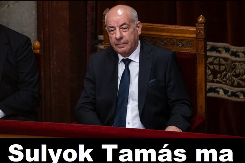 Bekövetkezett! Sulyok Tamás ma önként megtette