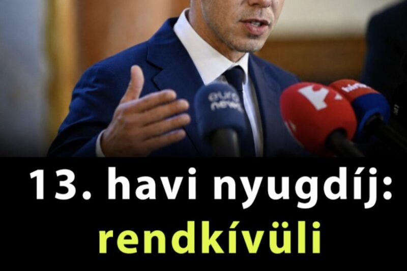 13. havi nyugdíj: rendkívüli bejelentést tett a Tisza-kormány