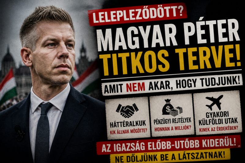 LELEPLEZŐDÖTT? TITKOS TERVEK A HÁTTÉRBEN?