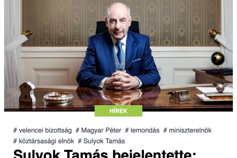 Lejár a határidő: Magyar Péter hétfő reggel Sulyok Tamáshoz megy az igazságügyi miniszterrel