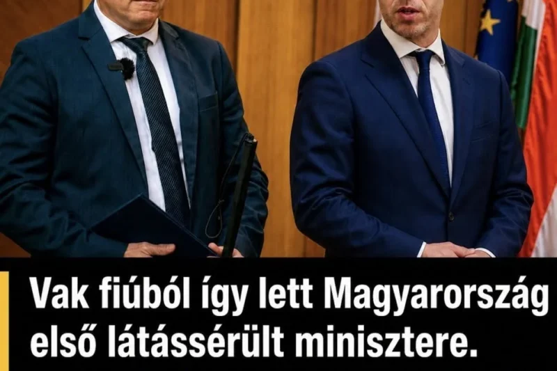 Kiderült, hogyan veszítette el a látását Kátai-Németh Vilmos – a vak fiúból lett Magyarország első látássérült minisztere