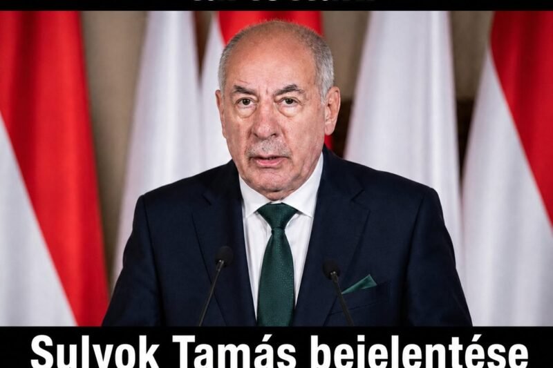 Megtörtént, amitől sokan tartottak: Sulyok Tamás bejelentése új korszakot nyithat a magyar politikában
