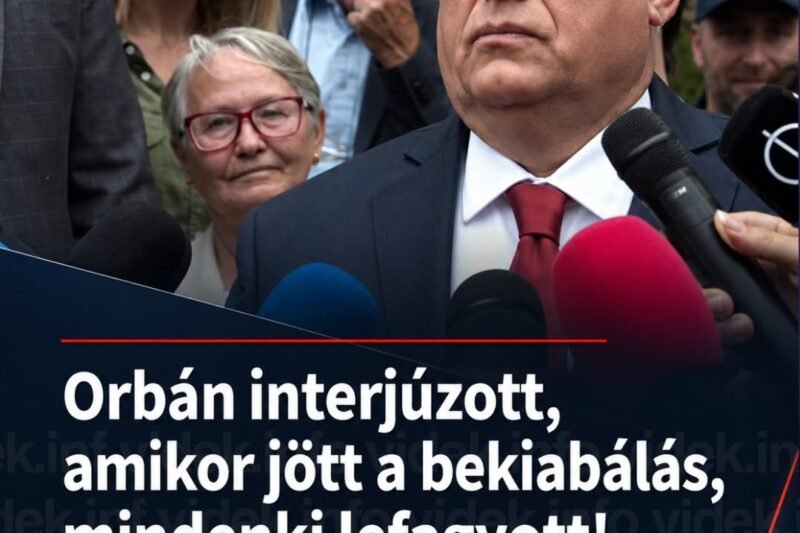 Orbán interjúzott, amikor jött a bekiabálás, mindenki lefagyott! Orbán reakciója sem mindennapi!