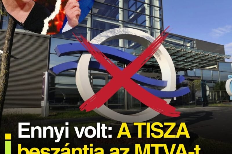 Ennyi volt: A TISZA beszéntja az MTVA-t, benyujtották az új törvényt