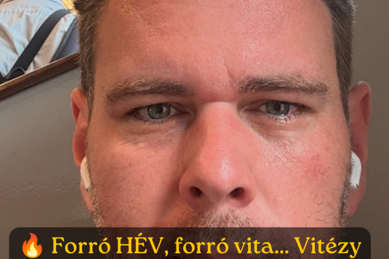 Vitézy Dávid: Lehet vagy 45 fok a szentendrei héven, mindenkiről ömlik a víz