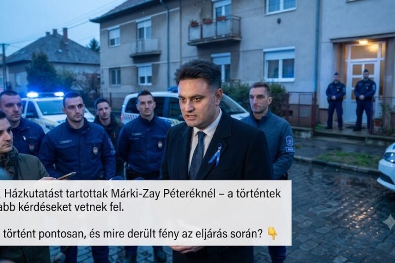 🚨 Házkutatást tartottak Márki-Zay Péteréknél – a történtek újabb kérdéseket vetnek fel. Mi történt pontosan, és mire derült fény az eljárás során? 👇