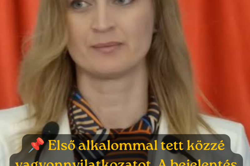 “Benyújtottam első vagyonnyilatkozatomat. “