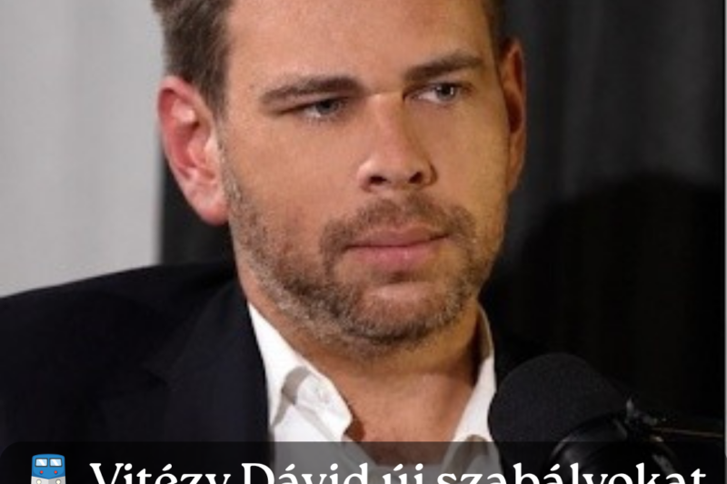 Vitézy Dávid új szabályokat vezetne be – ez várhat a közlekedőkre