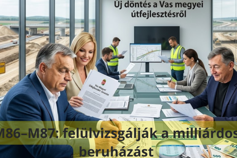Megsemmisítették az M86–M87 koncessziós pályázatot, újra vizsgálják a Vas megyei útfejlesztés terveit