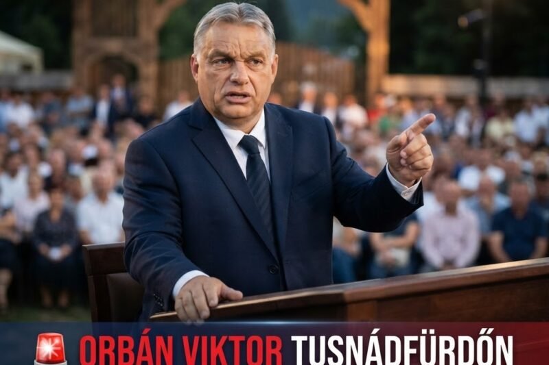 🚨 Orbán Viktor Tusnádfürdőn: „Amit a TISZA művel, az bűncselekmény, és ennek még komoly jelentősége lesz”