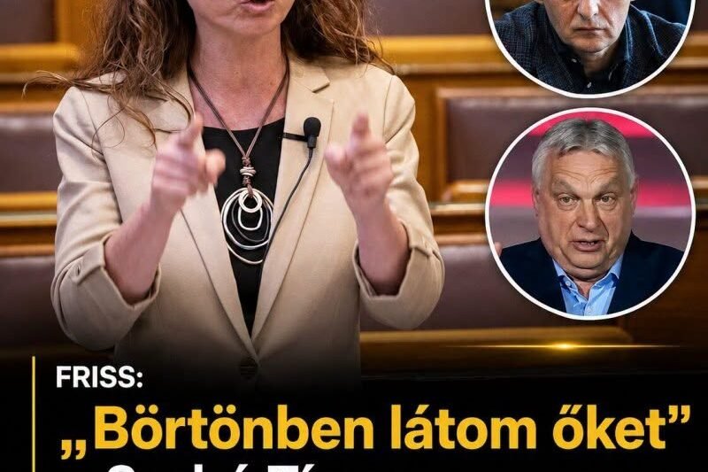 Szabó Tímea neveket is mondott, akiket börtönben látna!Orbán Viktor elszámoltatása nélkül nem lenne valódi az igazságtétel” – FrissHír24