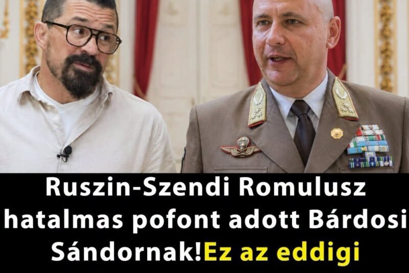Ruszin-Szendi Romulusz hatalmas pofont adott Bárdosi Sándornak!Olyat szólt be Bárdosi Sándornak , hogy a fal adta a másikat, ez az eddigi legkeményebb kritika ! 👇 𝗖𝗶𝗸𝗸 𝗮 𝗵𝗼𝘇𝘇𝗮́𝘀𝘇𝗼́𝗹𝗮́𝘀𝗯𝗮𝗻
